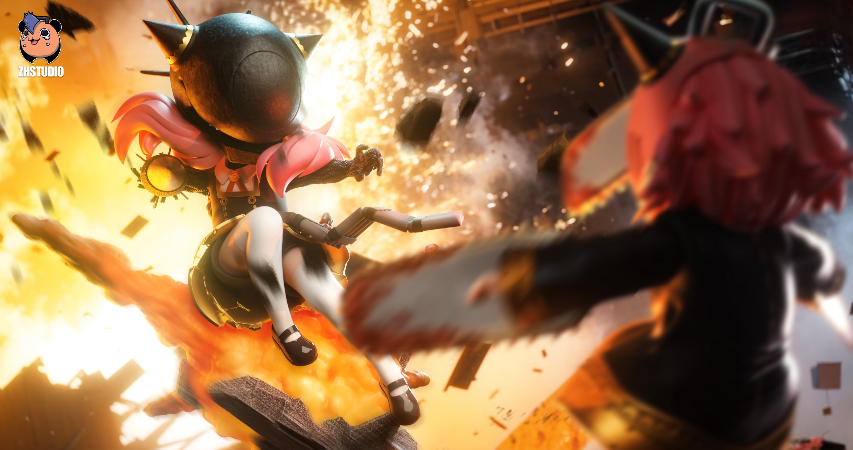 [B] Anya x Reze “ Bomb Girl “ อาเนีย เรเซ่ by ZH Studio (มัดจำ)