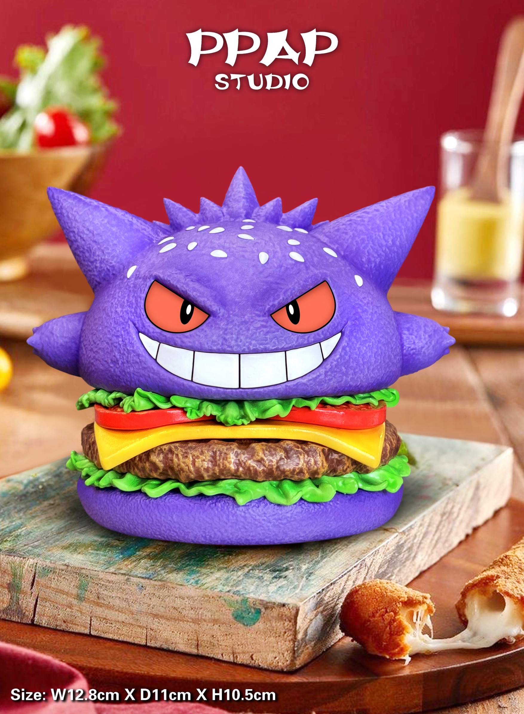 Gengar Hamburger แกงการ์ แฮมเบอร์เกอร์ by PPAP Studio ( EGG Studio ) (มัดจำ)
