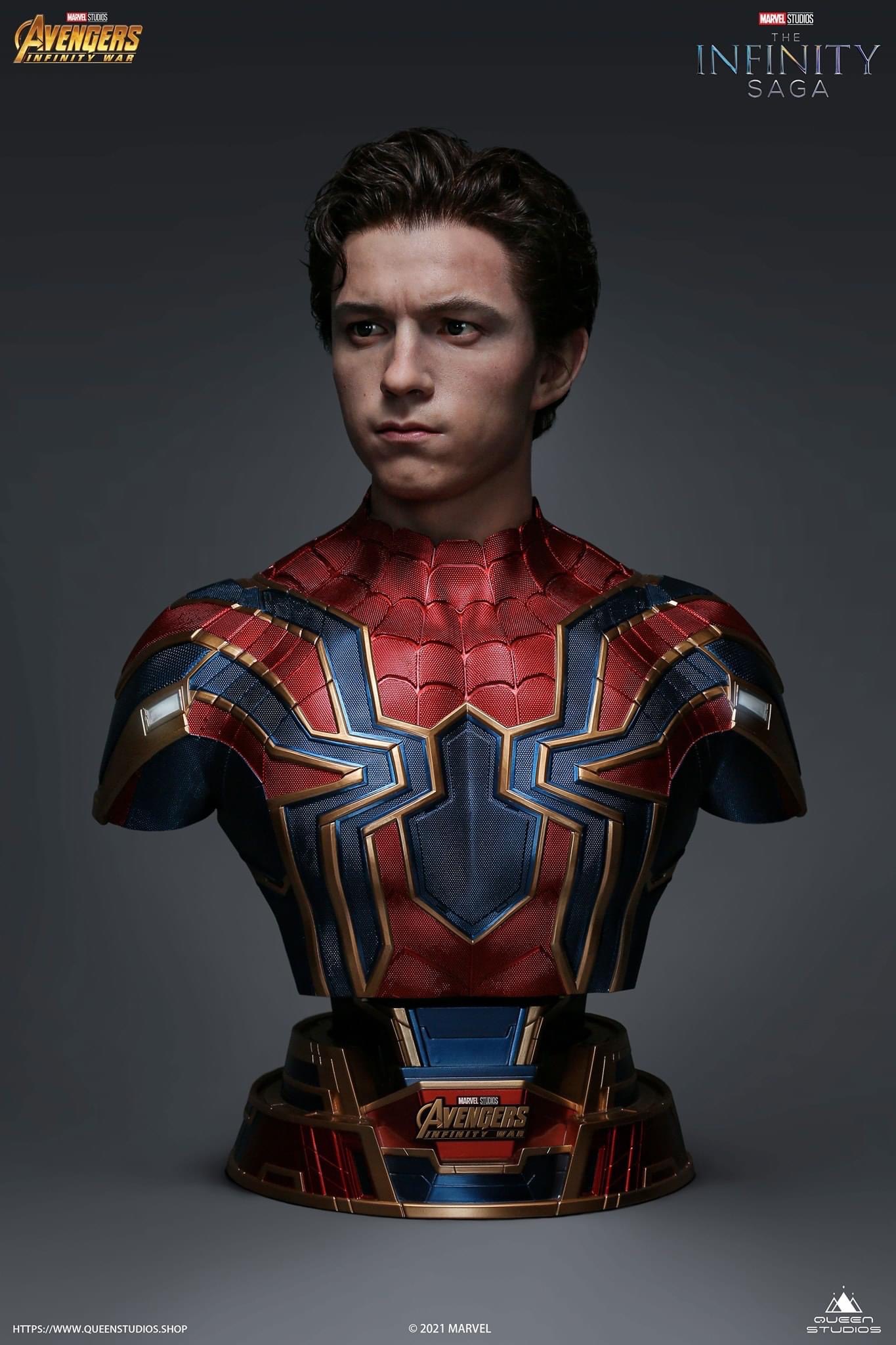1/1 Bust Iron Spidy by Queen Studios ( License ) (มัดจำ)  [[SOLD OUT]]