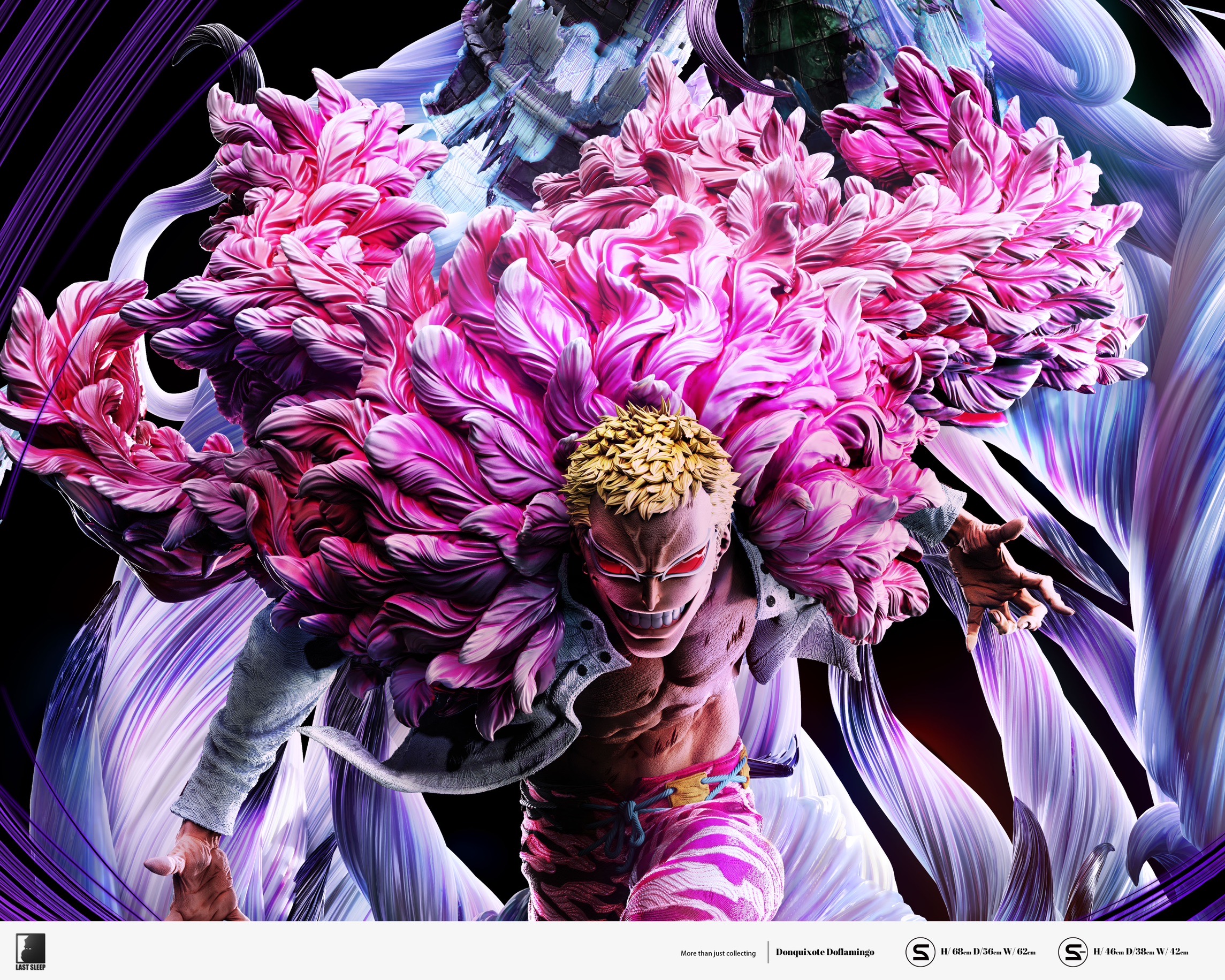 [S สีม่วง] Donquixote Doflamingo “ The Joker “ โดฟลามิงโก้ เดอะโจ๊กเกอร์ by Last Sleep (มัดจำ) [[SOLD OUT]]