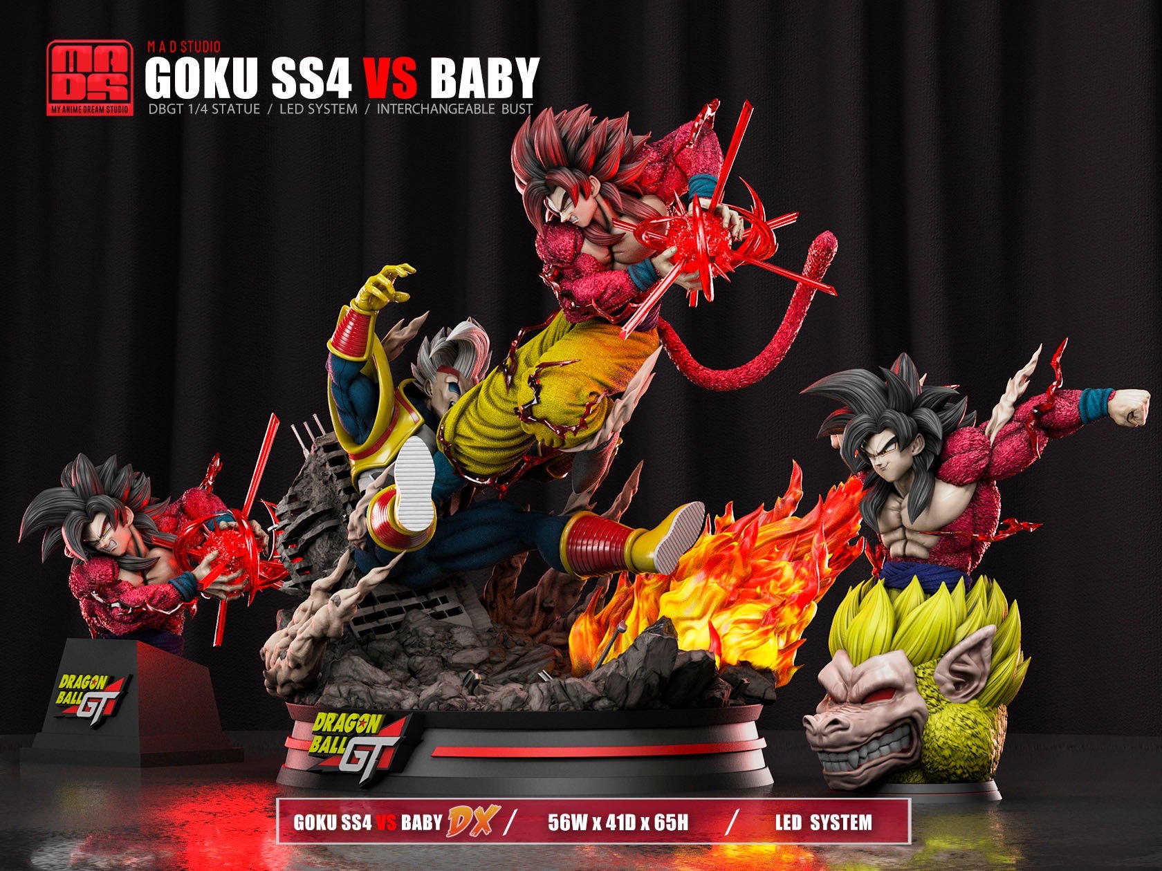 Deluxe Goku Saiyan4 vs Baby by MAD Studio (มัดจำ) [[ SOLD OUT ]]