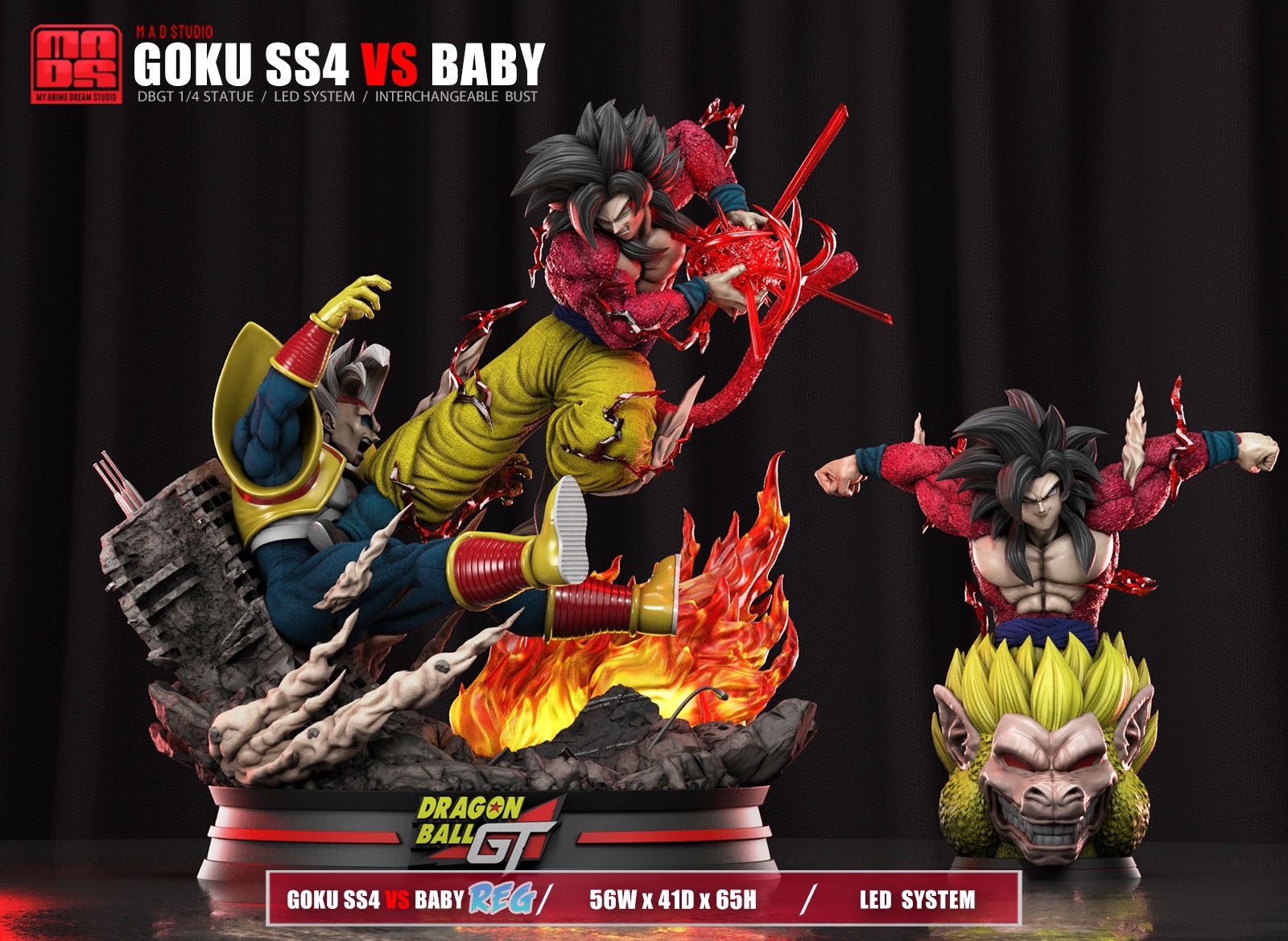 Normal Goku Saiyan4 vs Baby by MAD Studio (มัดจำ) [[ SOLD OUT ]]