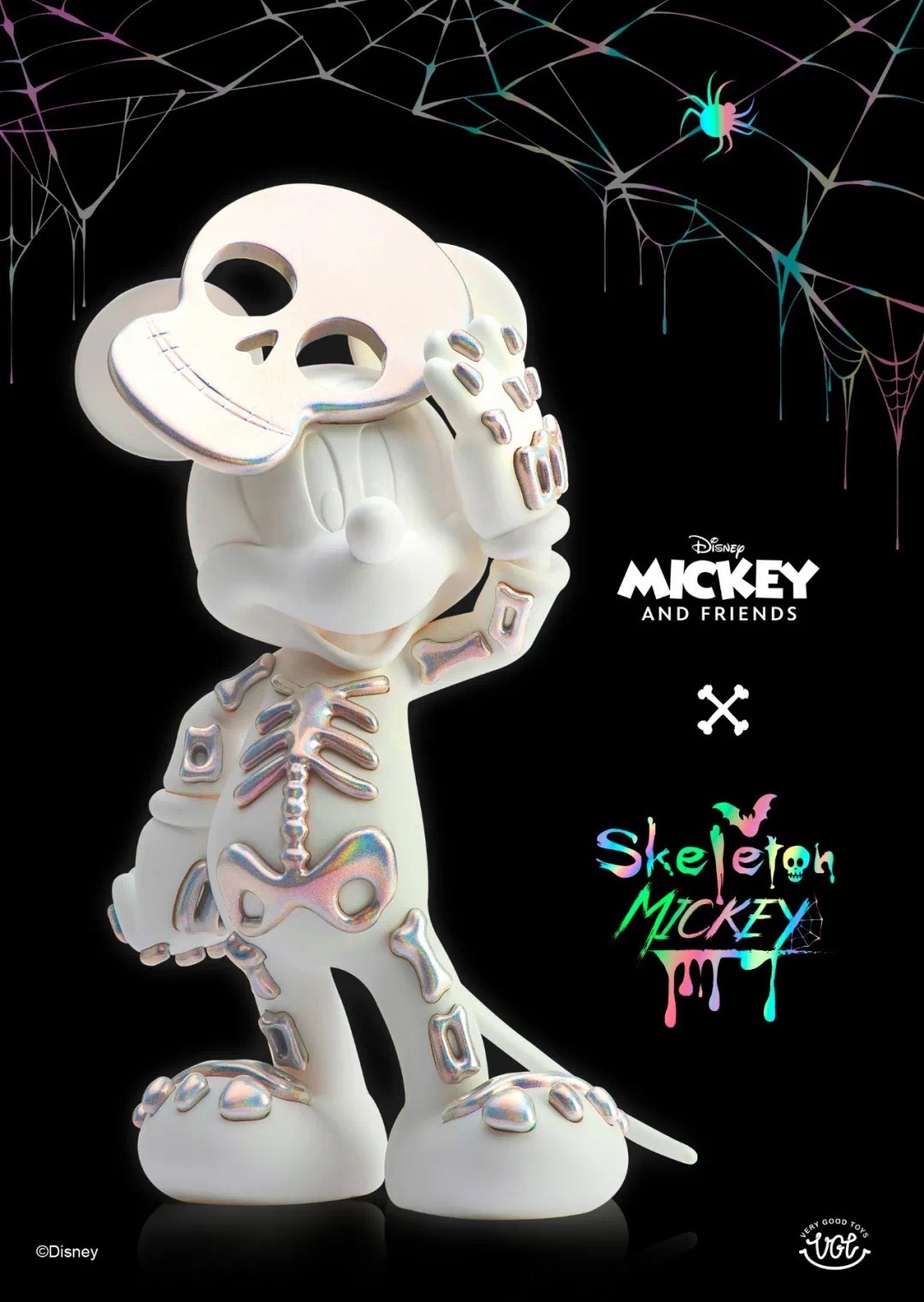White Mickey Skeleton มิกกี้ โครงกระดูก by VGTOYS (มัดจำ) [[SOLD OUT]]