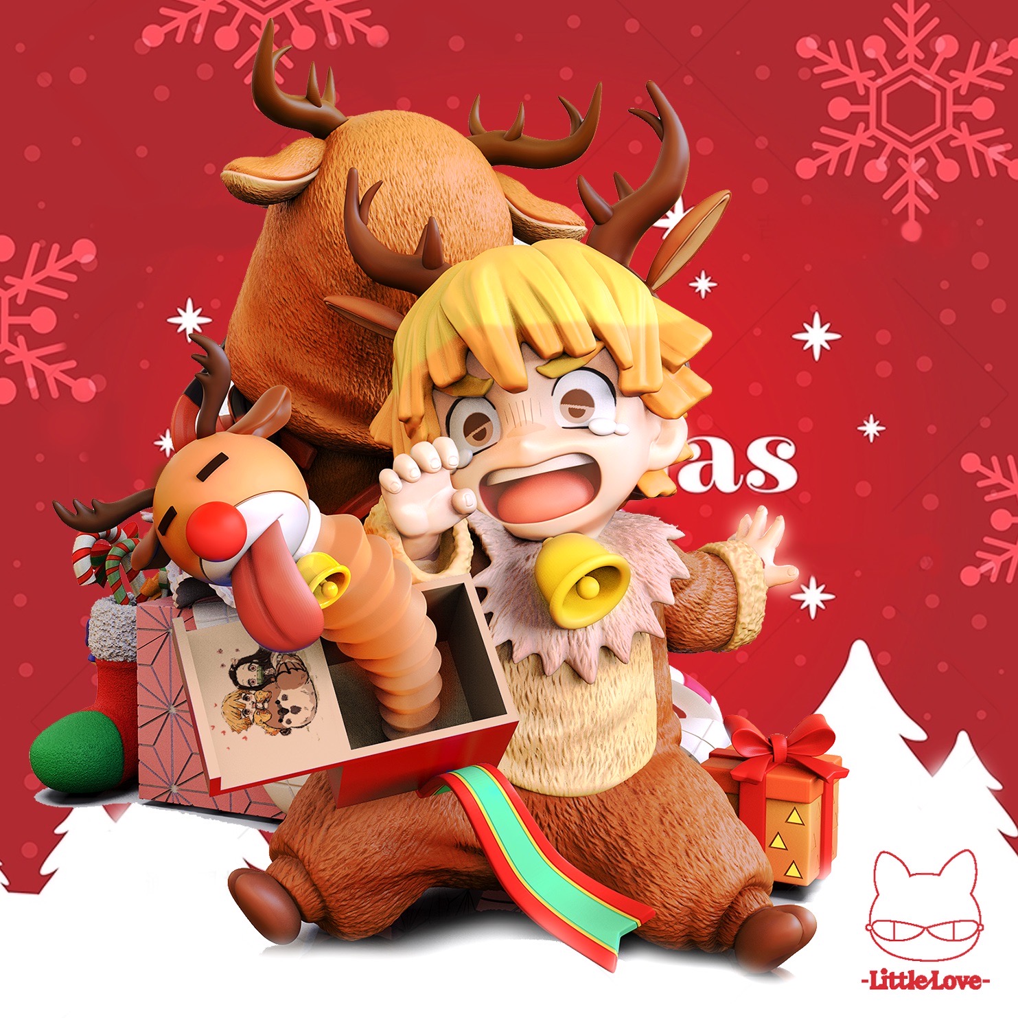 Zenitsu cos Christmas เซนอิทสึ คริสมัส คอสเพลย์ by Little Love (มัดจำ) [[SOLD OUT]]