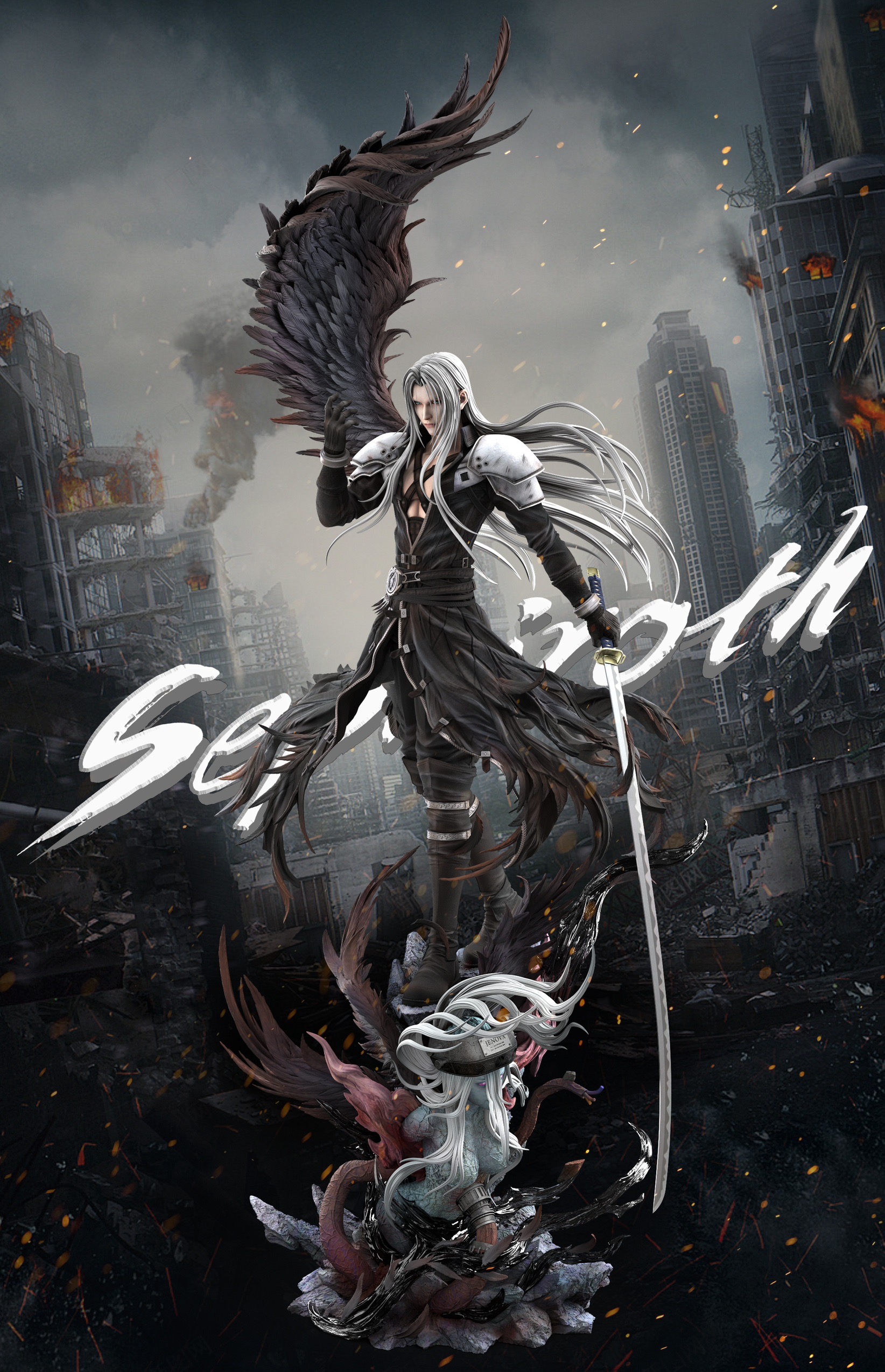 1/6 Sephiroth เซฟิรอธ by Hunter Fan Studio (มัดจำ)